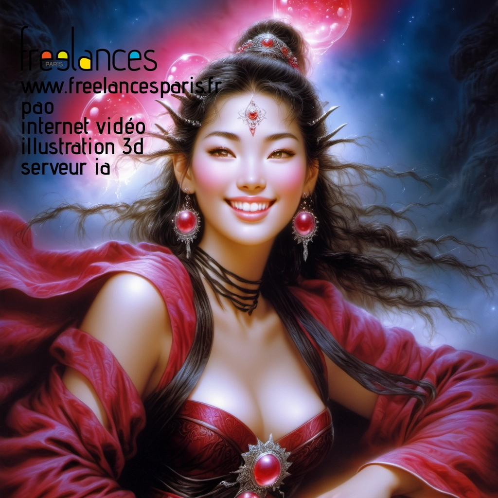 Pao mise en page internet vidéo illustration 3d serveur IA générative AI freelance paris studio de création magazines op99m6t0